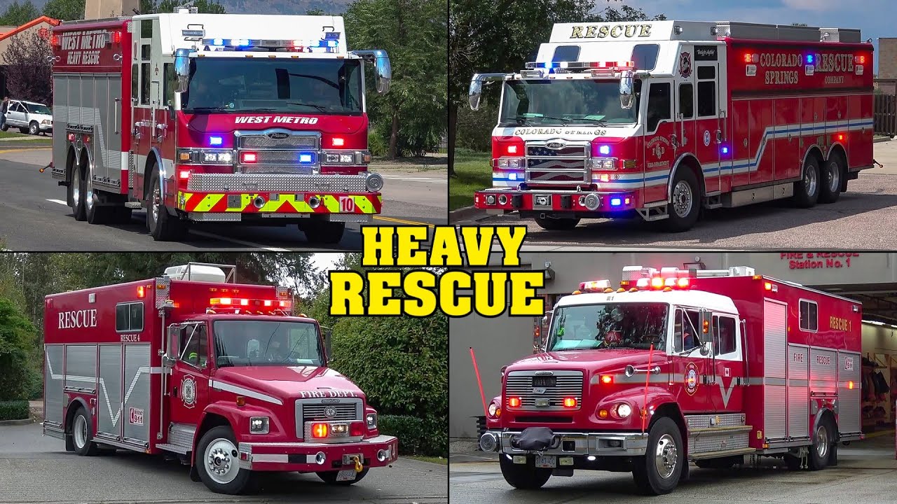 [THE HUGE ONES] BEST OF HEAVY RESCUE TRUCKS responding in 4 STATES