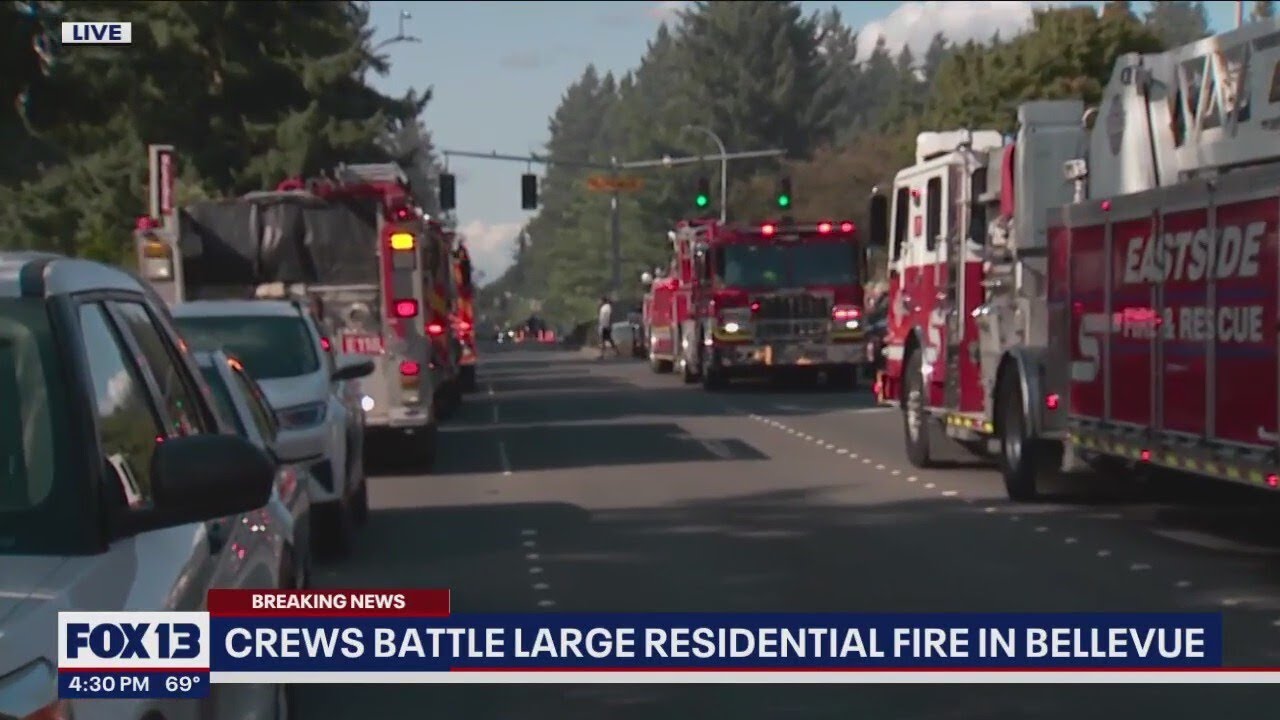 Crews respond to large fire at Bellevue apartment complex FOX 13